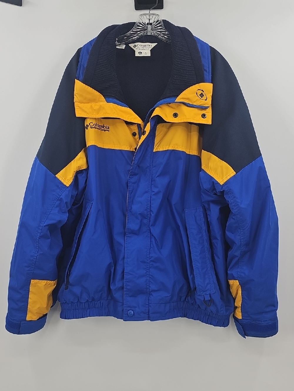 COLUMBIA "Bugaboo" 3 in 1 Mens Winter Ski Jacket Yellow Blue 3X